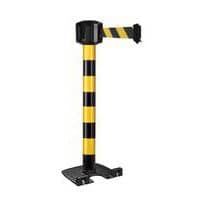 Poste exterior negro/amarillo con correa de 10 m x 5 cm - Viso