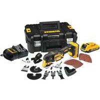 Multicúter XR 18V 2Ah Li-Ion Brushless - 32 accesorios - 2 baterías - DEWALT