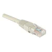 Cordón patch RJ45 - Cable derecho Cat5E - No blindado UTP - Gris