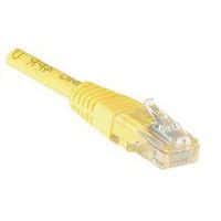 Cordón patch RJ45 - Cable derecho Cat5E - No blindado UTP - CUC - Amarillo