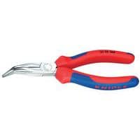 Alicates de puntas semirredondas acodados Knipex revestidos en doble material