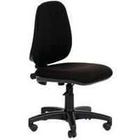 Silla de oficina clásica, Con reposabrazos: no, Tipo de pie: Ruedas, Asiento material: Paño