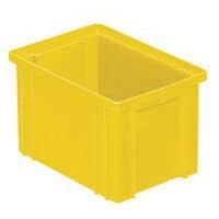 Caja apilable - Amarilla - Longitud de 200 a 630 mm - De 3,6 a 85 L