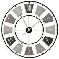 Reloj metálico gris Ø 76 cm - Orium