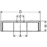 D: ØH: grosord: Ø orificio de fijaciónA: Ø rosca
