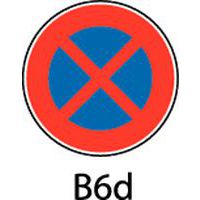 Panel de señalización - B6d - Parada y estacionamiento prohibidos