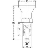 L3 : tornillo longitudd2 : Ød3 : Ø total