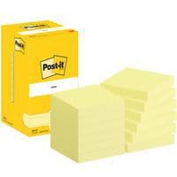 Notas Post-it® 76 x 76 mm, 12 bloques amarillos - Post-it®