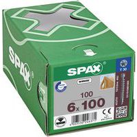 Caja de 100 tornillos para madera de cabeza cilíndrica TX Ø 6 mm  - Spax