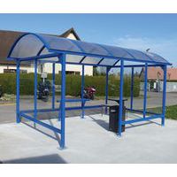 Marquesina para fumadores Standard - 4,5 x 2,5 m con panel adicional