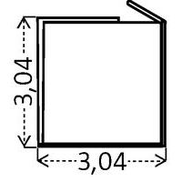 Indique en el pedido la ubicación de las puertas A, B o C. Las puertas se abren únicamente hacia fuera. Dimensiones totales en m.