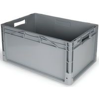 Caja GRIS de 60 L con fondo macizo y asas - Gamma-Wopla