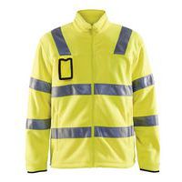 Chaqueta polar de alta visibilidad amarillo fluorescente