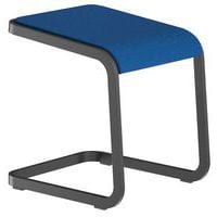 Taburete bajo con pata antracita C-Stool