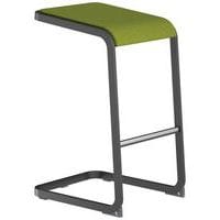 Taburete alto con pata antracita C-Stool