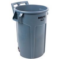 Contenedor redondo con ruedas Brut® gris 167 L - Rubbermaid