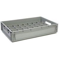 Caja de paredes macizas para 40 vasos