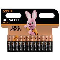 Pila alcalina AAA Plus 100 % - 4 - 8 o 12 unidades - Duracell