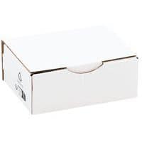 Caja para envíos de cartón kraft multiusos - Con lengüeta - Blanca