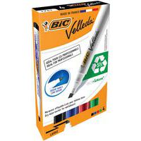 Marcador Velleda 1751 borrable en seco - Juego de 4 - Bic