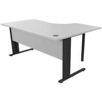 Mesa de oficina compacta, Tipo de patas: Patas en L, Altura: 72 cm, Anchura total: 160 cm