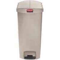 Cubo de basura plástico STEP ON - 68 L - Beige - Rubbermaid