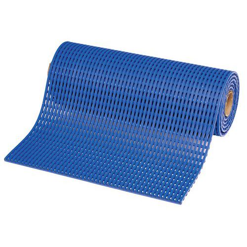 Rejilla de PVC antibacteriana Akwadek L 122 - Azul - Notrax