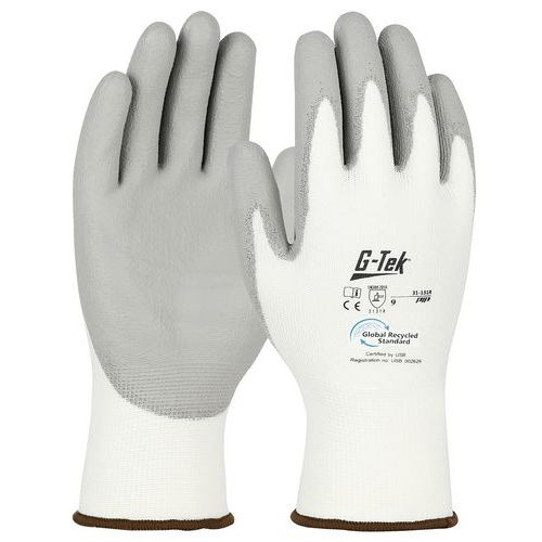 Guantes de manipulación G-TEK® 3RX de plástico reciclado con revestimiento de PU - PIP