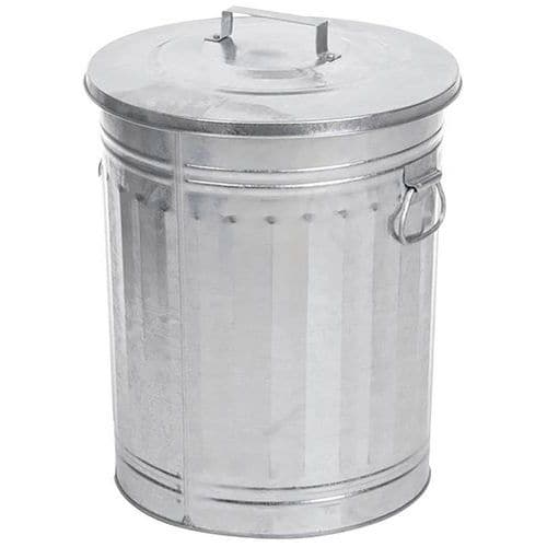 Cubo de basura galvanizado - 54 L - Vepabins