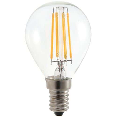 Bombilla LED de filamento P45 de 4 W con casquillo E14 - VELAMP