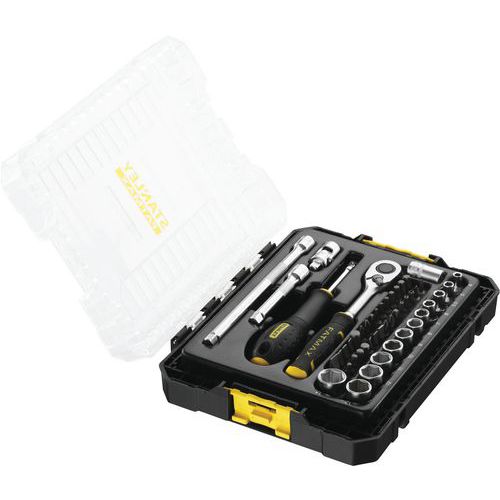 Caja herramientas 1/4 Stackbox Fatmax - 48 piezas - STANLEY