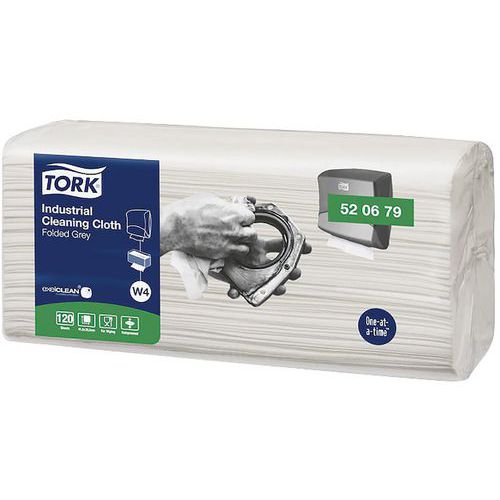 Paño de limpieza industrial plegado Top Pak - W4 - Tork