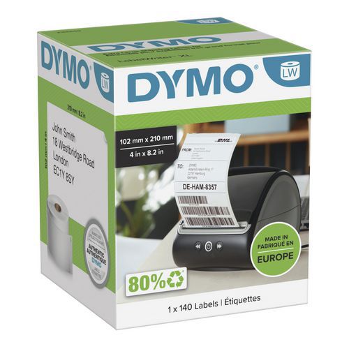 Etiquetas de envío LabelWriter extra anchas con formato DHL - Dymo®