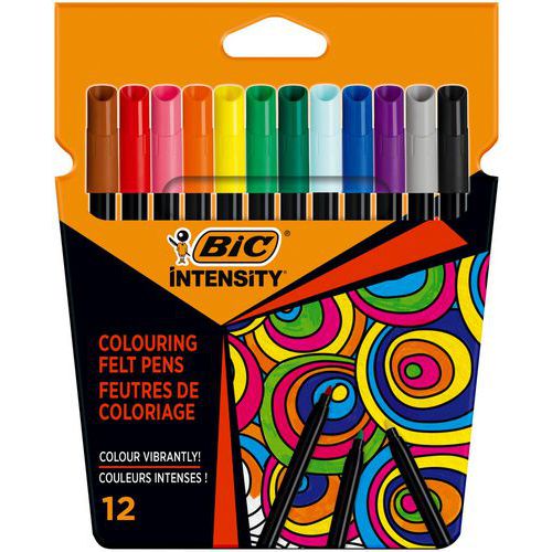 Rotulador Intensity de punta fina - Colores surtidos - BIC