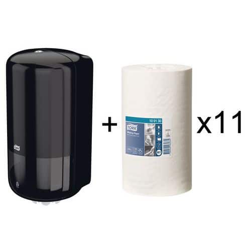 Bobina de papel con dispensación central - Tork Advanced 415 mini con dispensador M1