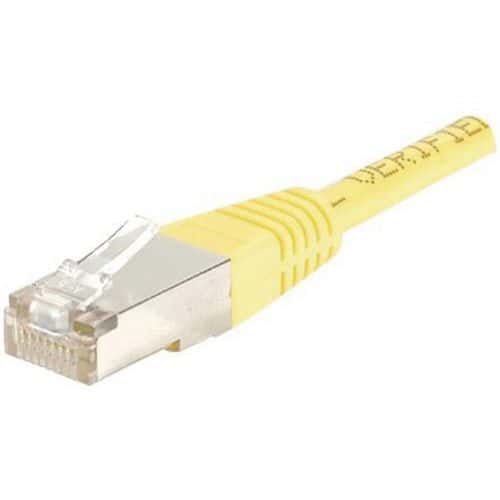 Cordón patch RJ45 - Cable derecho Cat. 6 - Blindado FTP - CUC - Amarillo