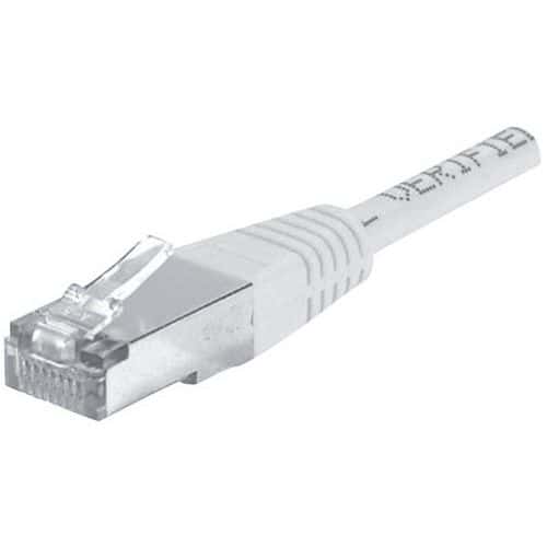 Cordón patch RJ45 - Cable derecho Cat. 6 - Blindado FTP - Gris