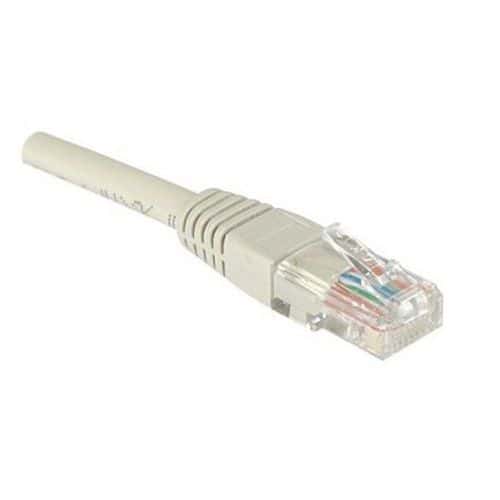 Cordón patch RJ45 - Cable derecho Cat5E - No blindado UTP - Gris