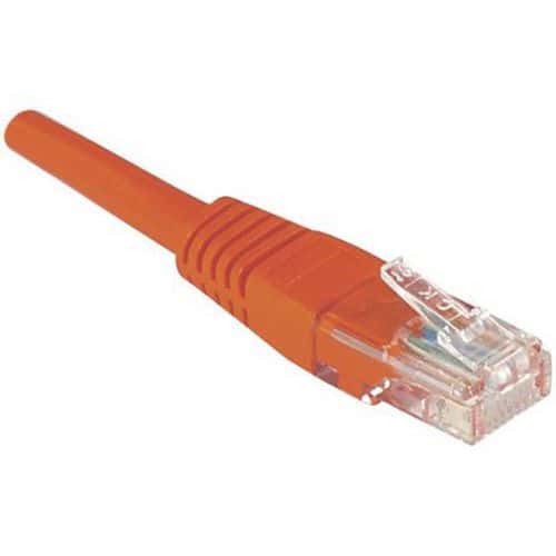 Cordón patch RJ45 - Cable derecho Cat5E - No blindado UTP - CUC - Rojo