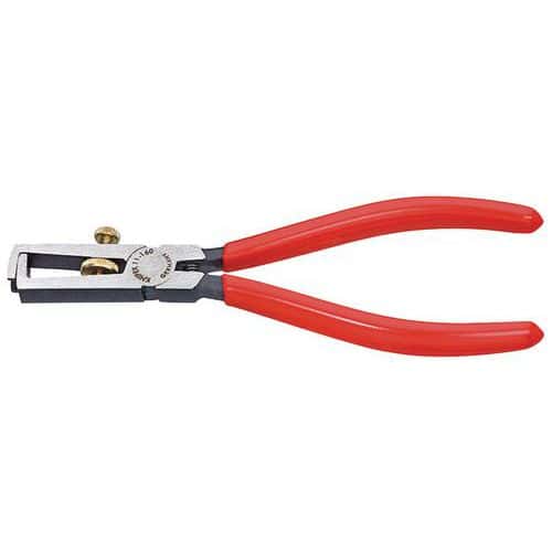 Alicate pelacables Knipex con revestimiento plástico