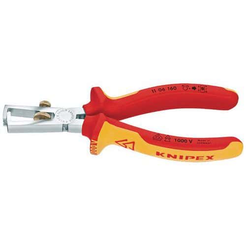 Alicate pelacables Knipex con aislamiento de 1000 V VDE