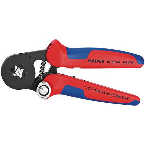 Alicate de engastar autoajustable Knipex