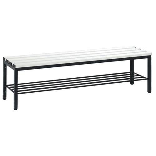 Banco vestuario PVC - con soporte para calzado - CP