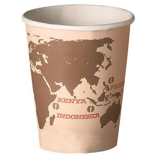 Vasos de cartón World Map de 11.5 a 40 cL