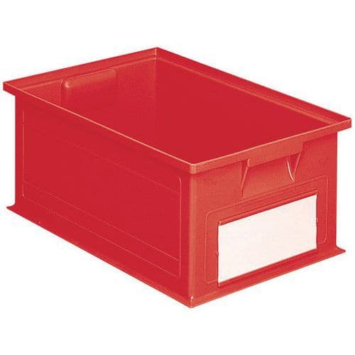 Caja apilable - Roja - Longitud de 200 a 630 mm - De 3,6 a 85 L