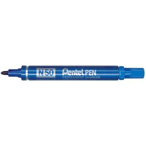 Marcador permanente N50 - Punta ojival - Con capucha - Pentel