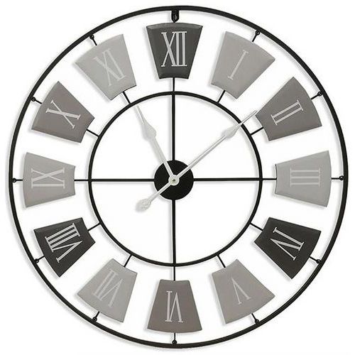 Reloj metálico gris Ø 76 cm - Orium