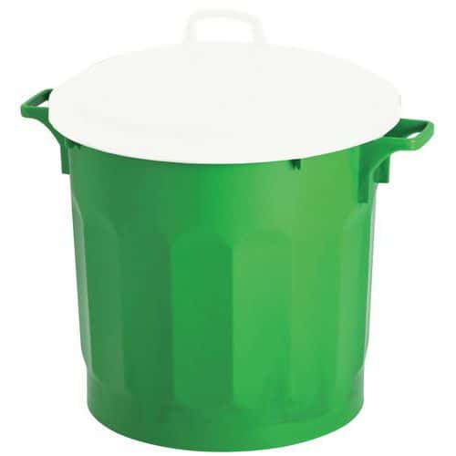 Cubo de basura agroalimentario sin tapa HACCP - 75 L