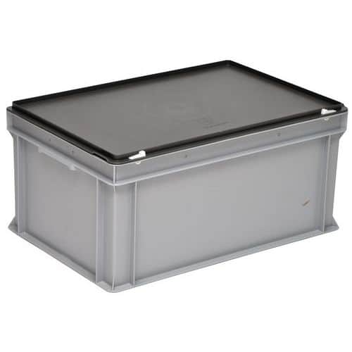 Cajas con tapa RAKO color gris - 600x400 mm - de 14 a 53 L