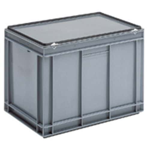 Cajas con tapa RAKO color gris - 600x400 mm - de 30 a 90 L